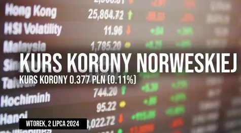 Kurs korony NOK/PLN we wtorek, 2 lipca. Po ile aktualnie jest korona norweska?