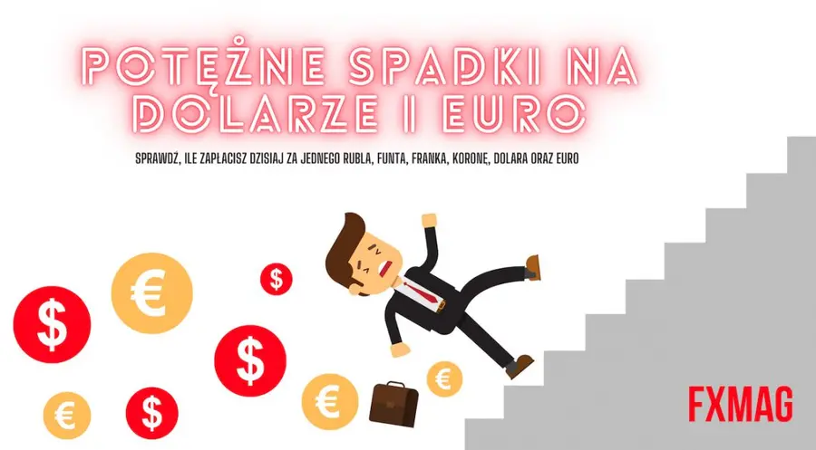 Kursy walut 16.02.: potężne spadki na dolarze i euro - złoty mocno w górę! Sprawdź, ile zapłacisz dzisiaj za jednego rubla (RUB), euro (EUR), franka (CHF), koronę (CZK), dolara (USD) oraz funta (GBP)