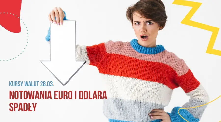 Kursy walut 28.03.: notowania euro i dolara spadły - polski złoty w górę! Zobacz aktualny poniedziałkowy kurs franka (CHF), jena (JPY), dolara (USD), euro (EUR), funta (GBP), rubla (RUB) na FX