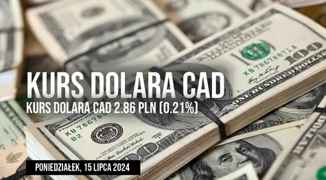 Notowania dolara kanadyjskiego (CAD/PLN) w poniedziałek, 15 lipca