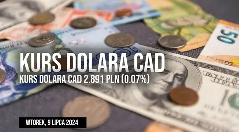 Notowania dolara kanadyjskiego do złotego CAD/PLN we wtorek, 9 lipca