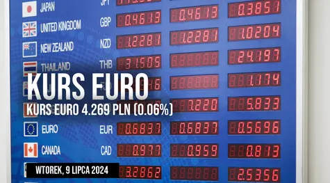 Notowania euro do złotego EUR/PLN we wtorek, 9 lipca. Czy euro może dziś zaskoczyć?