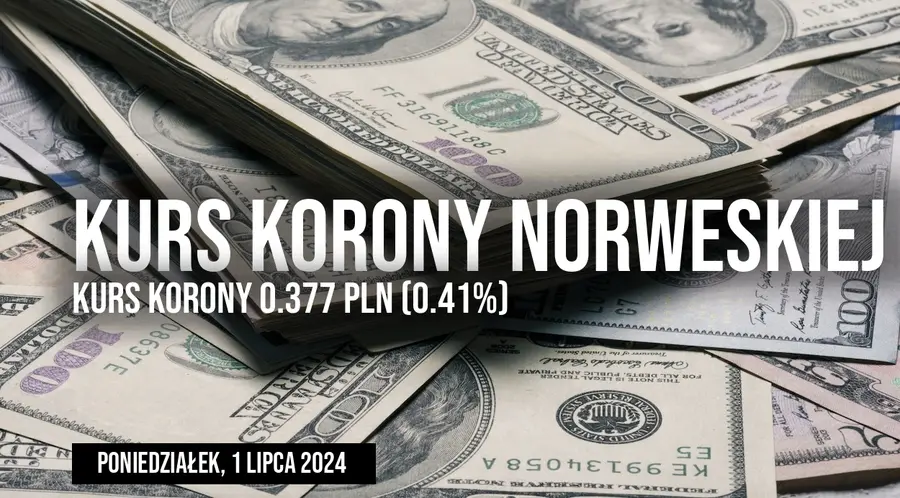 Notowania korony (NOK/PLN) w poniedziałek, 1 lipca. Po ile obecnie jest korona norweska?