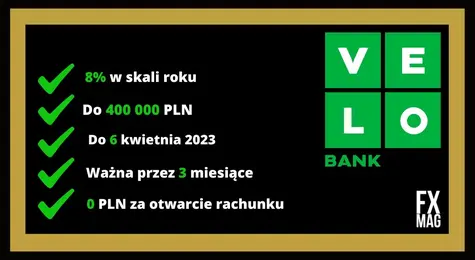 Odkopujemy dla Was najatrakcyjniejsze oferty oszczędnościowe! Oprocentowanie 8% w skali roku, wpłata aż do 400 000 PLN, - to jedna z najlepszych ofert na rynku jak na ten moment!  | FXMAG INWESTOR