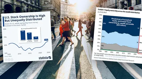 Bogacze coraz bogatsi. Tylko 1% obywateli posiada 51% akcji