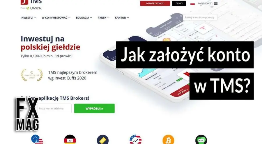 TMS. Jak założyć konto u brokera TMS? (TMS brokers, waluty, kursy walut, kursy, broker, opinie, raporty)