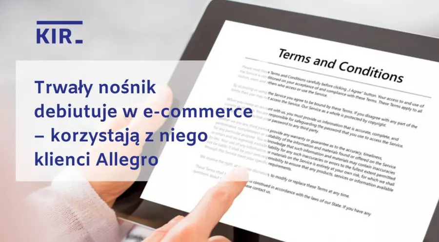 Usługi oparte na technologii blockchain debiutują w sektorze e-commerce. Allegro wdraża trwały nośnik od KIR | FXMAG INWESTOR