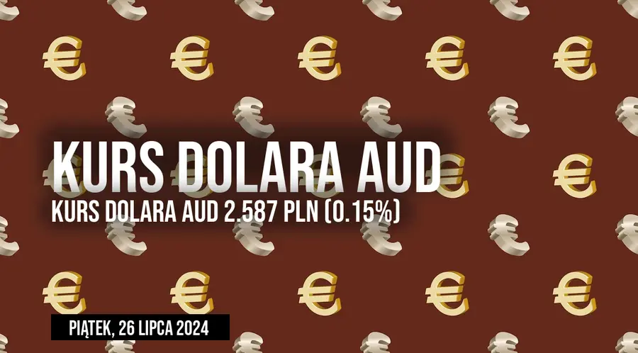 Wahania kursu dolara australijskiego AUD/PLN w piątek, 26 lipca
