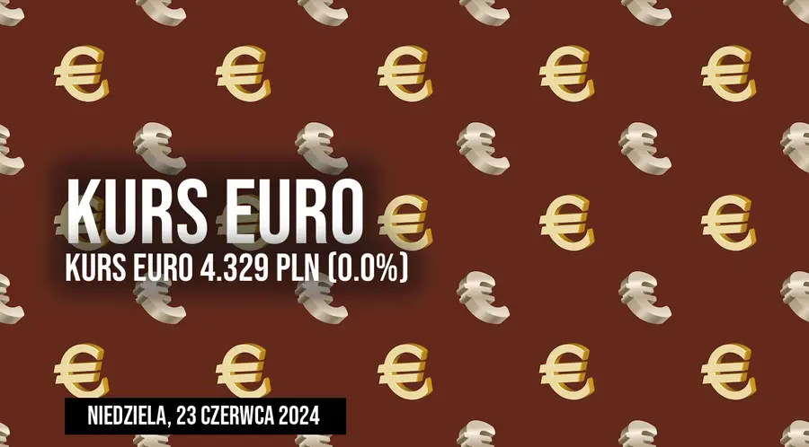 Wahania kursu euro EUR/PLN w niedzielę, 23 czerwca. Ile zapłacimy dziś za euro?