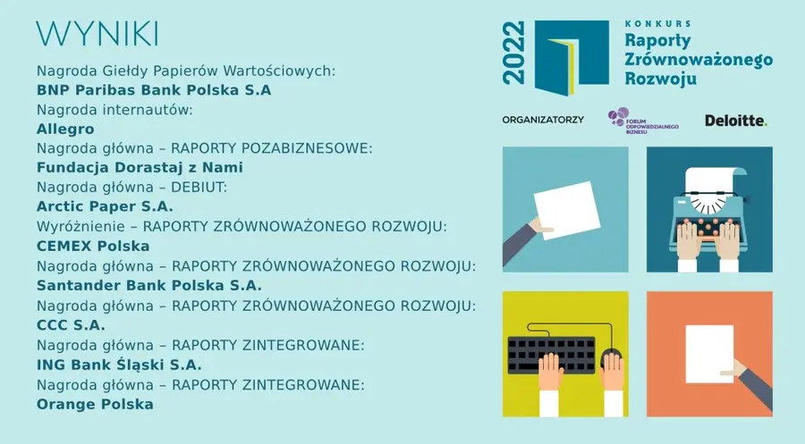 Znamy najlepsze raporty ESG w Polsce. Sprawdź pełne wyniki konkursu Raporty Zrównoważonego Rozwoju | FXMAG INWESTOR