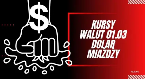 Kursy walut 01.03.: dolar miażdży! To wywołuje popłoch na walutach. Zobacz, po ile jest dzisiaj frank (CHF), funt (GBP), forint (HUF), euro (EUR), korona (CZK), dolar (USD) | FXMAG INWESTOR