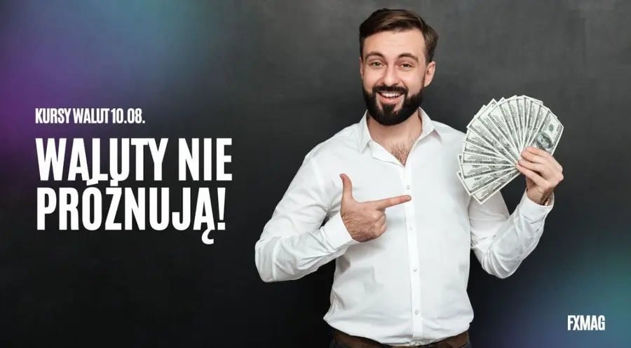 Kursy walut 10.08.: „udeptywanie” eurodolara; cisza przed burzą na rynku FX! Sprawdź, po ile jest frank (CHF), jen (JPY), rubel (RUB), funt (GBP), dolar (USD), euro (EUR), forint (HUF), korona (CZK)