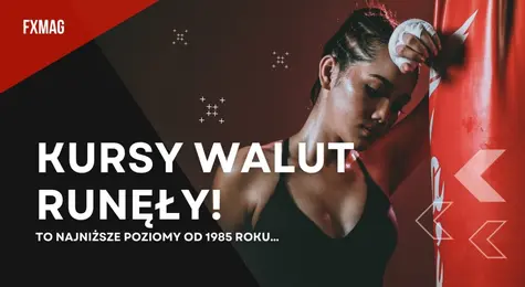 Kursy walut runęły! To najniższe poziomy od 1985 roku… Kurs dolara (USD) bije rekordy, co dalej? - prognozy walutowe eksperta mogą Cię zaskoczyć | FXMAG INWESTOR