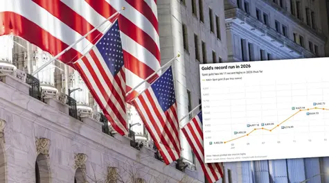 Surowce: Cena metalu bije nowy rekord! Tylko w rok podrożał o 80% | Cena złota 2026 (XAU/USD) | Złoto